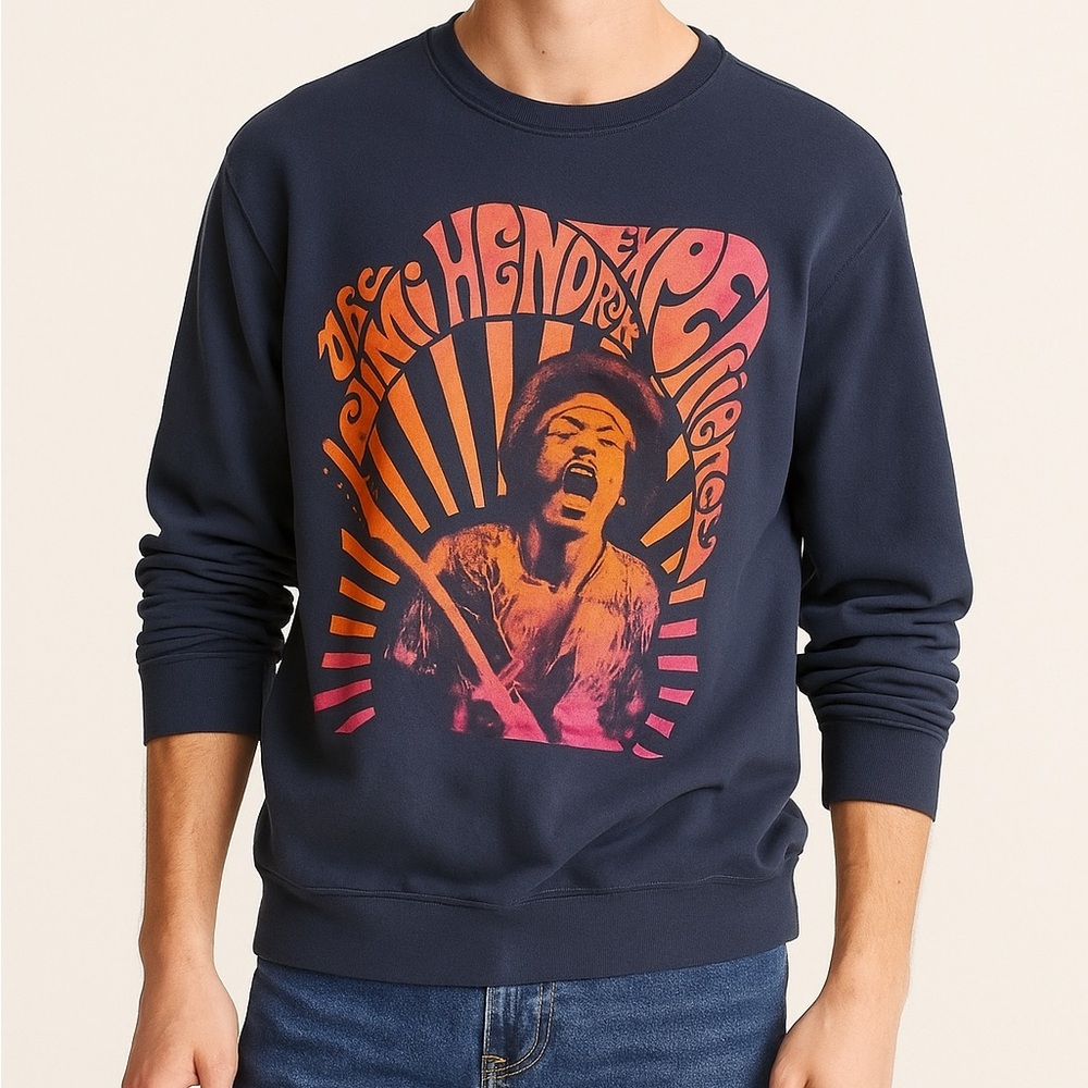 The Jimi Hendrix Experience Graphic Sweatshirt Sz S